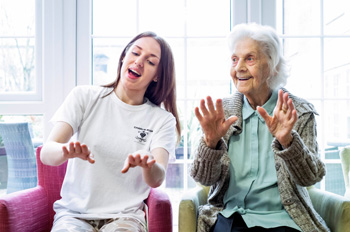 The sounds of Frank Sinatra and Elvis Presley have been replaced by old school hip hop at an Essex care home.